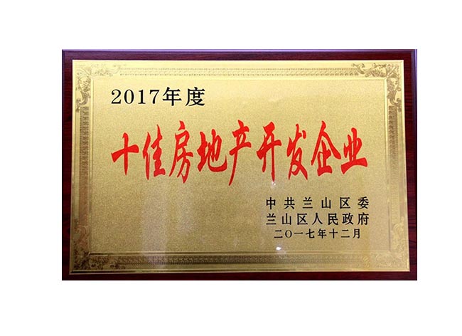 2017年度十佳房地產開發企業